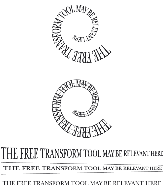 spiral text